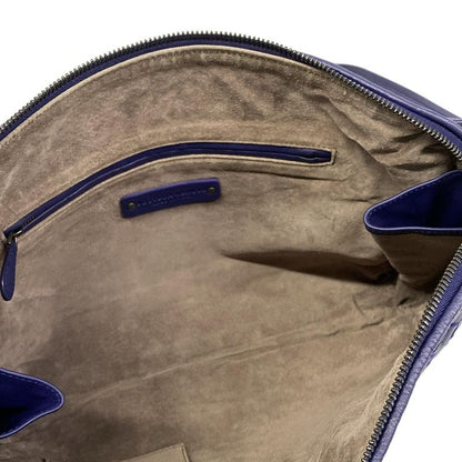 Bottega Veneta Shoulder Bag Nodini Navy Leather
