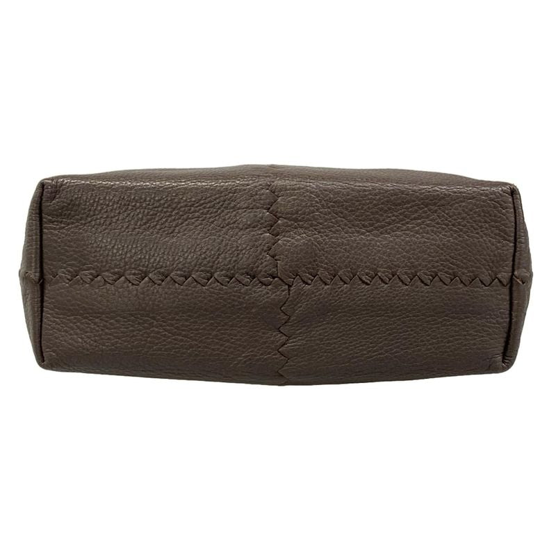 Bottega Veneta Shoulder Bag Dark Brown Leather