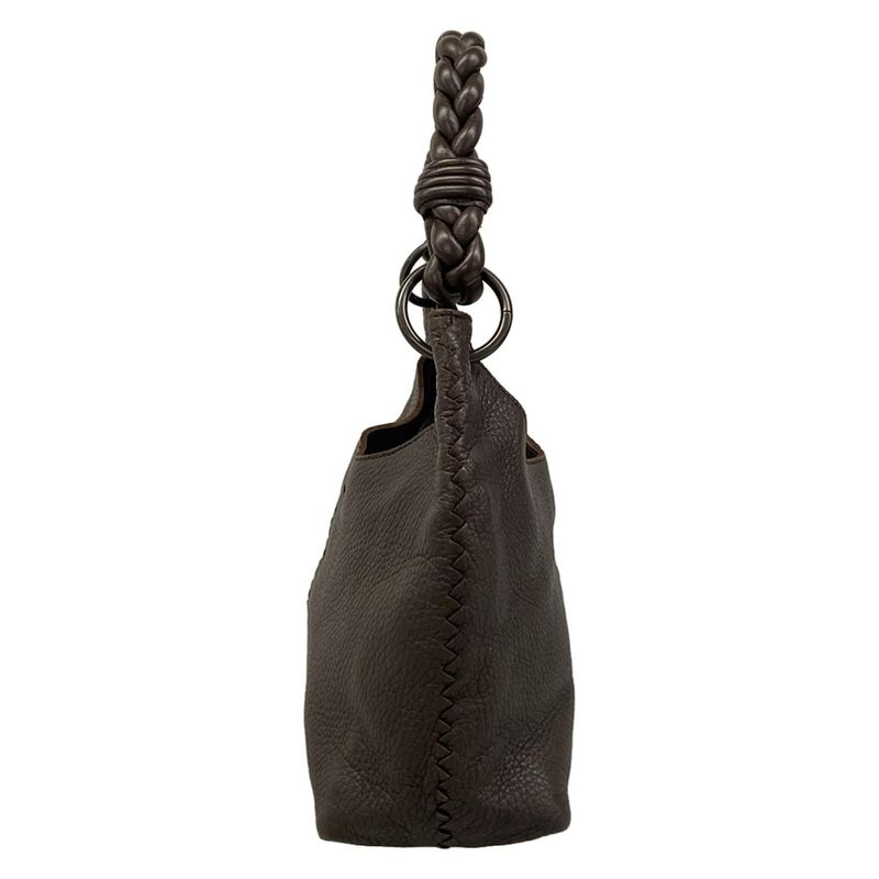 Bottega Veneta Shoulder Bag Dark Brown Leather