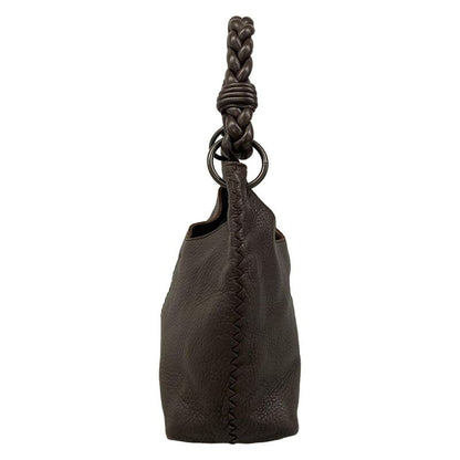 Bottega Veneta Shoulder Bag Dark Brown Leather
