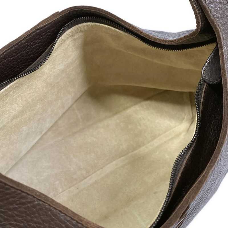 Bottega Veneta Shoulder Bag Dark Brown Leather