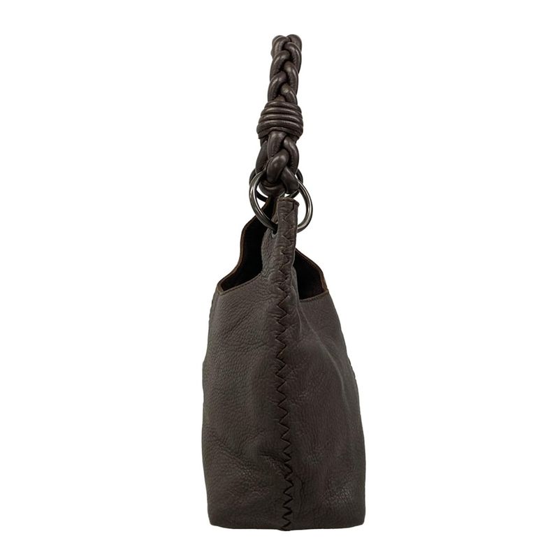 Bottega Veneta Shoulder Bag Dark Brown Leather