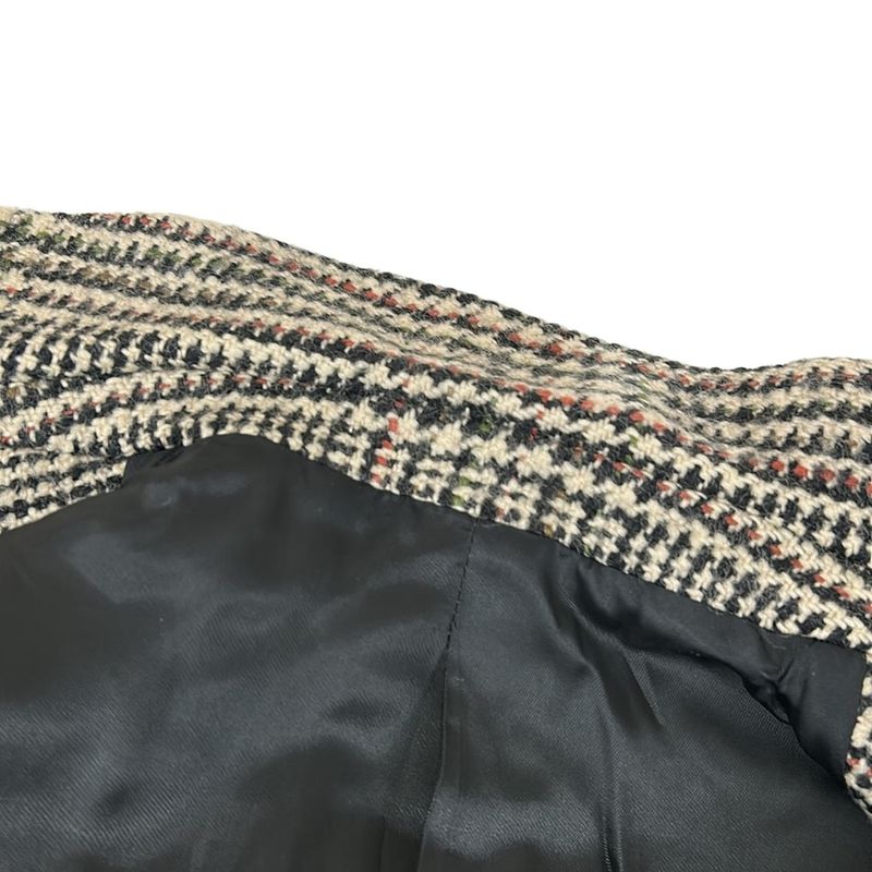 Celine Jacket 34 S Tomboy Tailored Ivory Black Multi