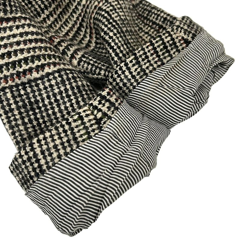 Celine Jacket 34 S Tomboy Tailored Ivory Black Multi