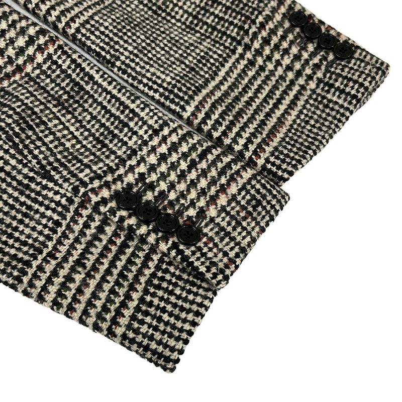 Celine Jacket 34 S Tomboy Tailored Ivory Black Multi