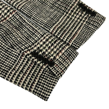 Celine Jacket 34 S Tomboy Tailored Ivory Black Multi