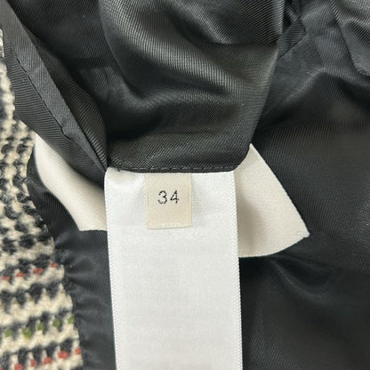 Celine Jacket 34 S Tomboy Tailored Ivory Black Multi