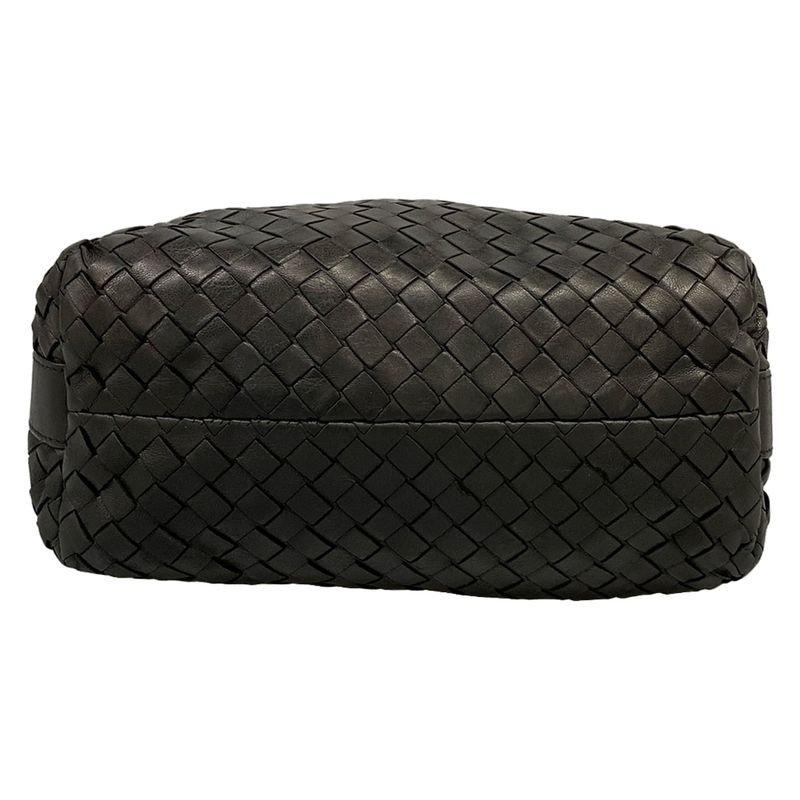 Bottega Veneta Handbag Intrecciato Black Leather