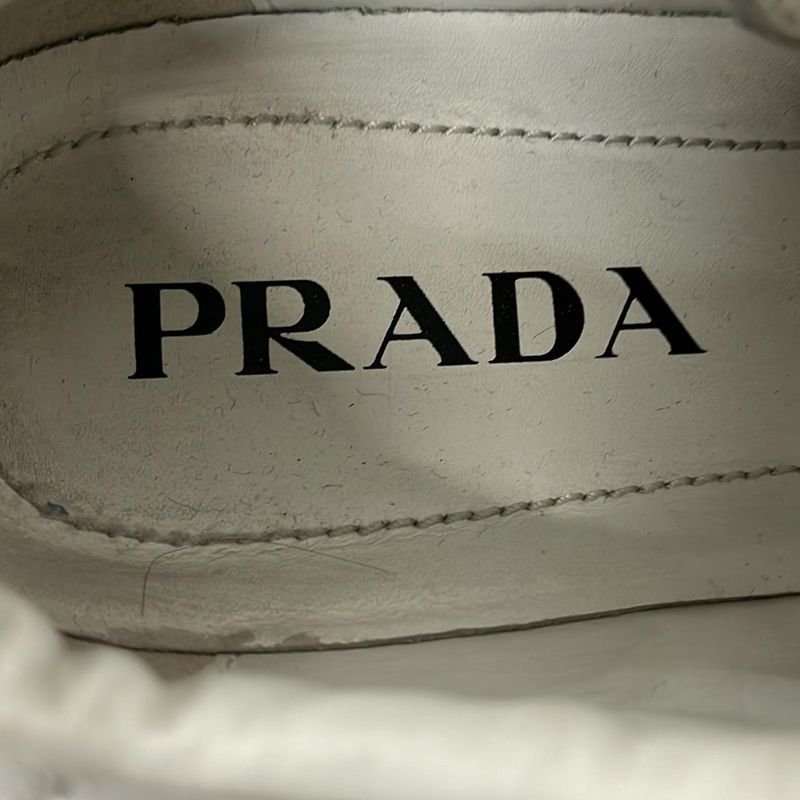 Prada Sneakers 37.5 White Leather
