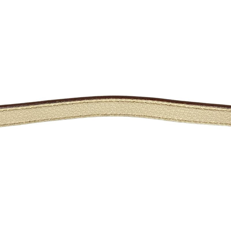 Gucci Shoulder Bag Charmi Beige Dark Brown Ivory Leather