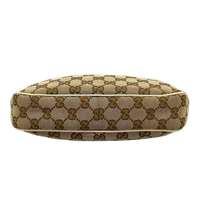 Gucci Shoulder Bag Charmi Beige Dark Brown Ivory Leather