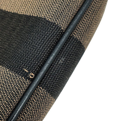 Fendi Belt Bag Pecan Stripe Pouch Black Brown