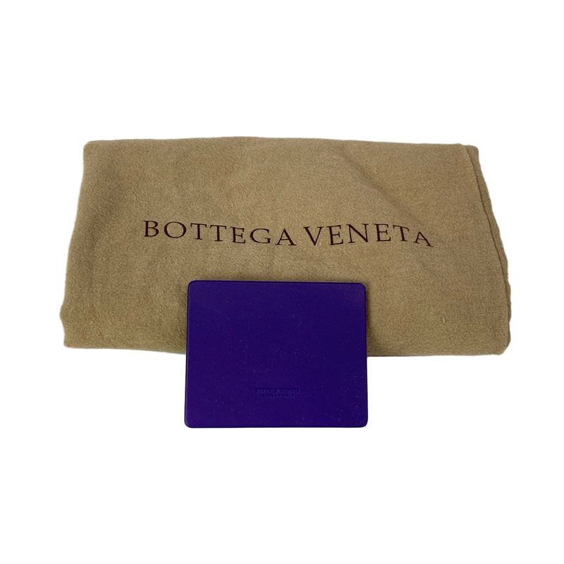 Bottega Veneta Shoulder Bag Intrecciato Purple Leather