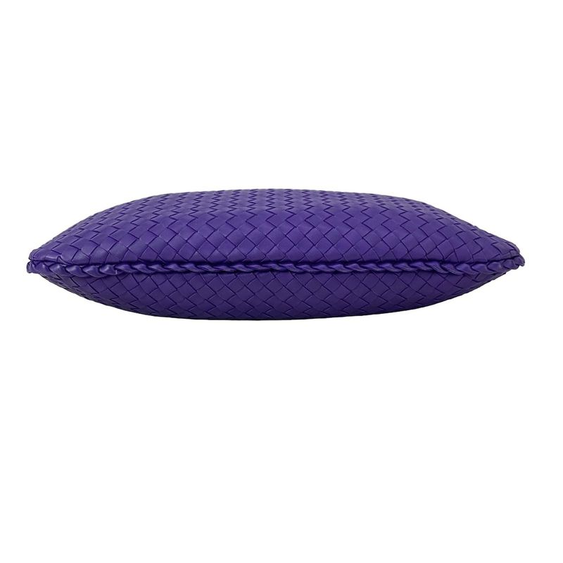 Bottega Veneta Shoulder Bag Intrecciato Purple Leather