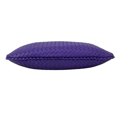 Bottega Veneta Shoulder Bag Intrecciato Purple Leather