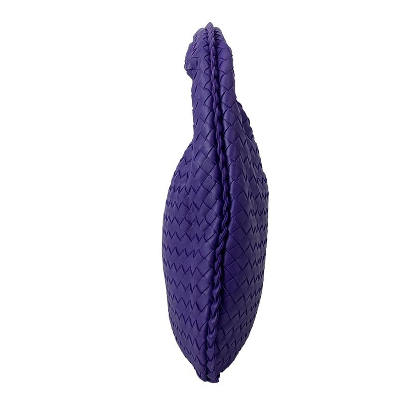 Bottega Veneta Shoulder Bag Intrecciato Purple Leather