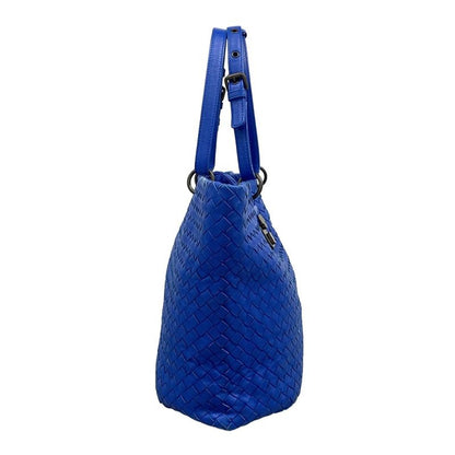 Bottega Veneta Tote Capri Blue Leather
