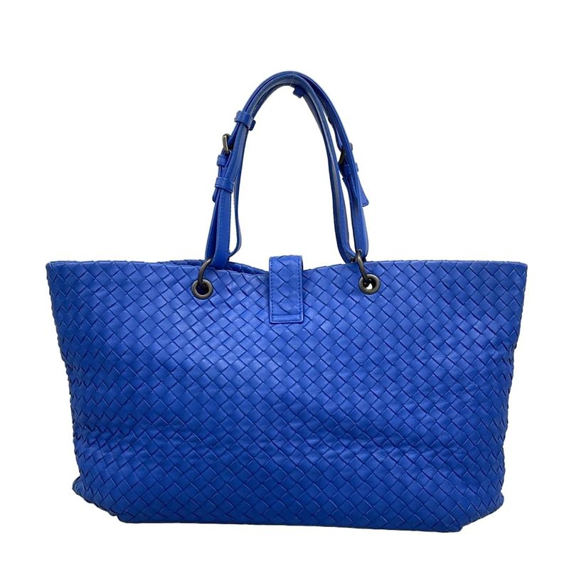 Bottega Veneta Tote Capri Blue Leather