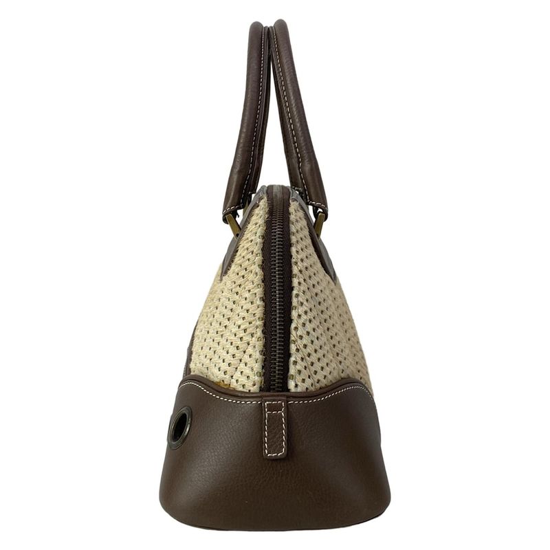 Dior Handbag Trailer Dark Brown Ivory Perforated Leather Dark