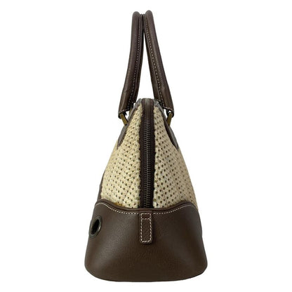 Dior Handbag Trailer Dark Brown Ivory Perforated Leather Dark