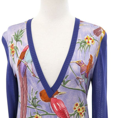 Hermes Neck Top Purple 34