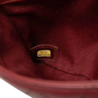 Chanel CC Logo Quilted Crossbody Chain Shoulder Bag Wine Red Wine Bold