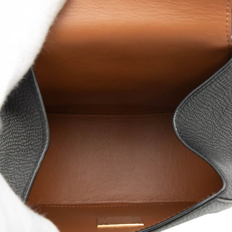 Bottega Veneta Shoulder Bag Pouch Black Leather