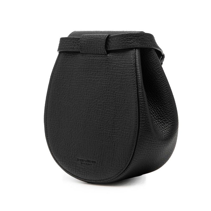 Bottega Veneta Shoulder Bag Pouch Black Leather