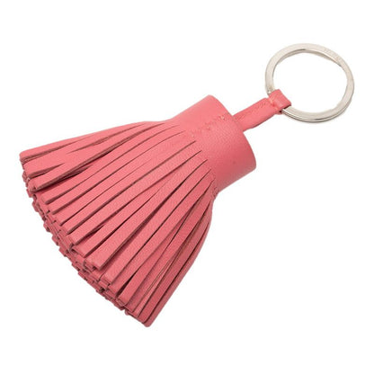 Hermes Carmen Bag Charm Key Holder Pink Agneau Milo