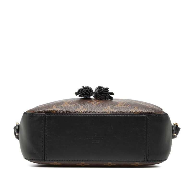 Louis Vuitton Monogram Saintonge 2-Way Shoulder Bag Noir Black Brown