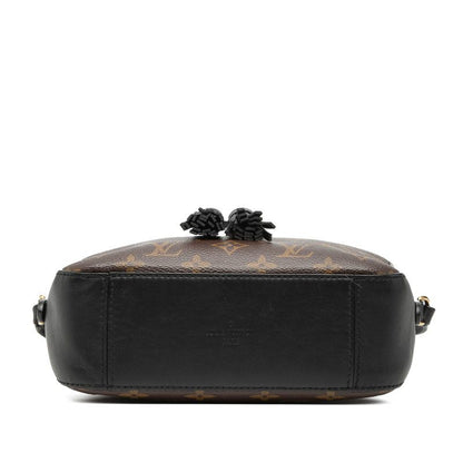 Louis Vuitton Monogram Saintonge 2-Way Shoulder Bag Noir Black Brown