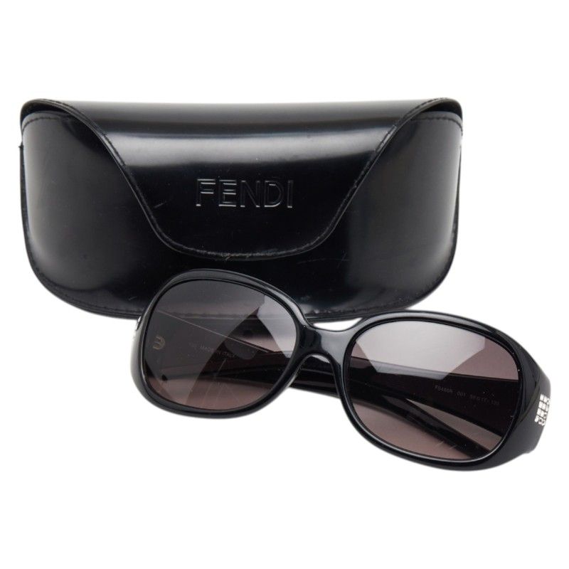 Fendi Logo Black Plastic Shoulder Bag