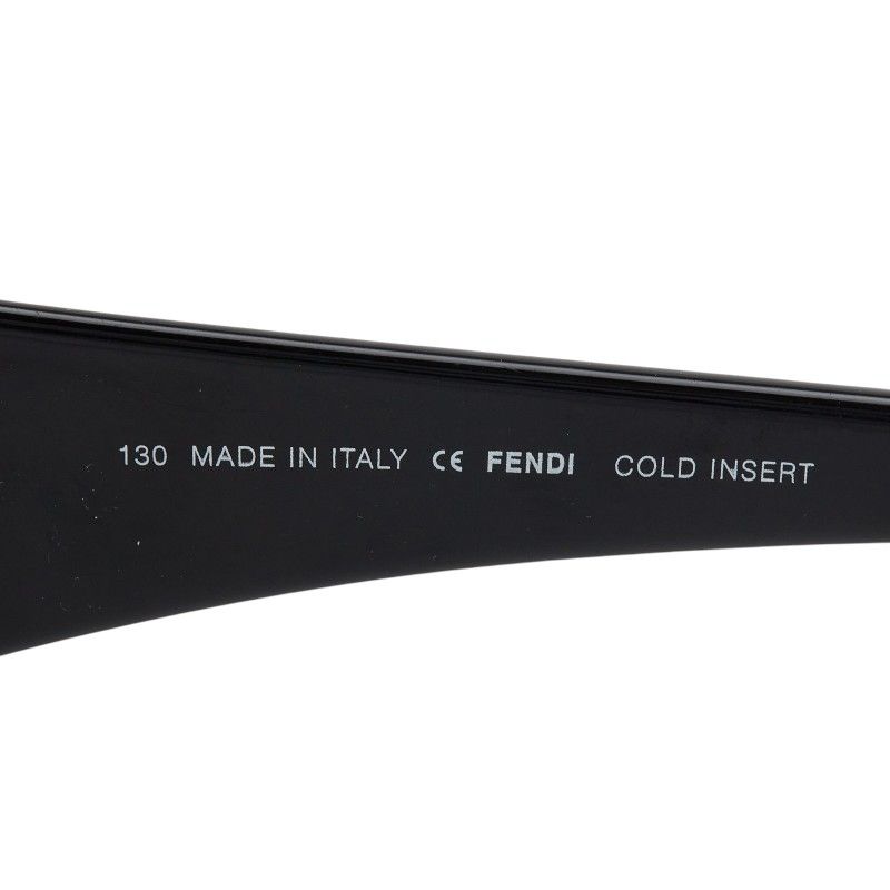 Fendi Logo Black Plastic Shoulder Bag