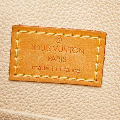 Louis Vuitton Monogram Sac Plat Tote Brown Leather