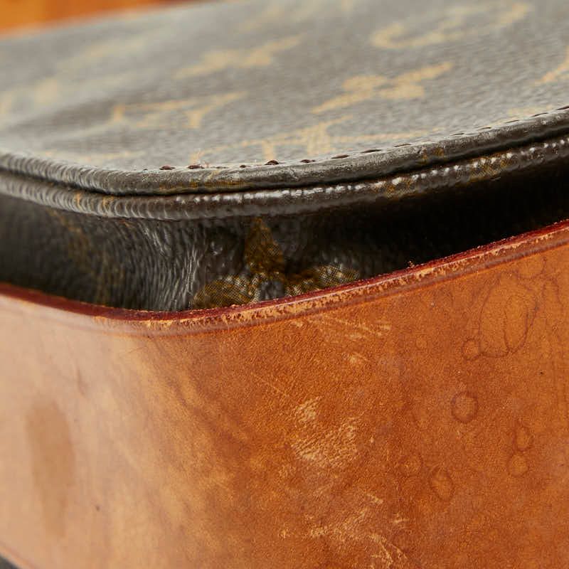 Louis Vuitton Monogram Cartouchiere MM Crossbody Shoulder Bag Brown