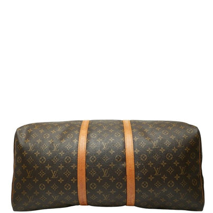 Louis Vuitton Monogram Keepall 60 Boston Bag Brown