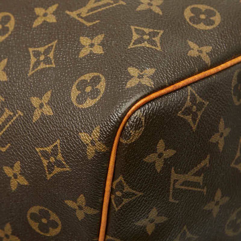 Louis Vuitton Monogram Keepall 60 Boston Bag Brown