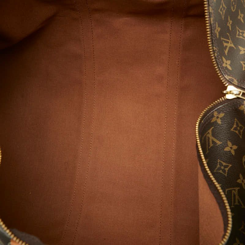 Louis Vuitton Monogram Keepall 60 Boston Bag Brown