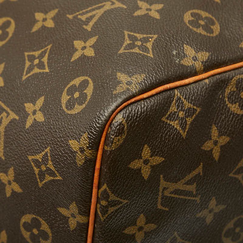 Louis Vuitton Monogram Keepall 60 Boston Bag Brown