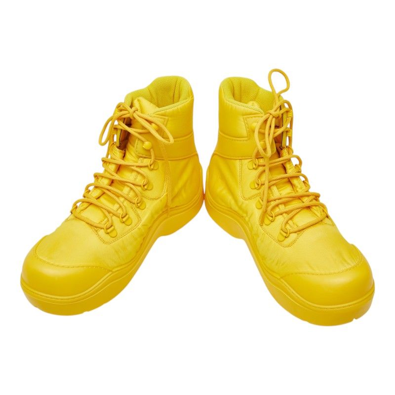 Bottega Veneta Paddle Bomber Boots Sneakers Shoes Yellow