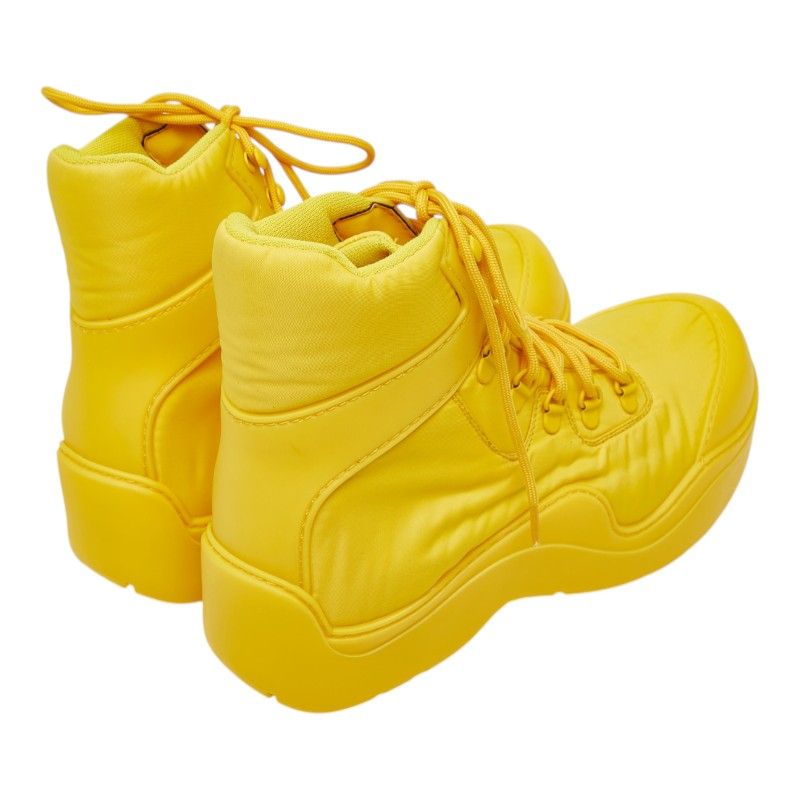 Bottega Veneta Paddle Bomber Boots Sneakers Shoes Yellow