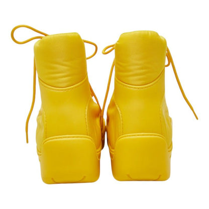Bottega Veneta Paddle Bomber Boots Sneakers Shoes Yellow