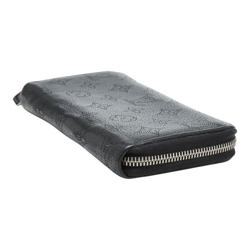 Louis Vuitton Monogram Mahina Zippy Wallet Zip Around Noir Black