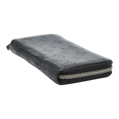 Louis Vuitton Monogram Mahina Zippy Wallet Zip Around Noir Black