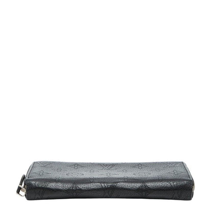 Louis Vuitton Monogram Mahina Zippy Wallet Zip Around Noir Black