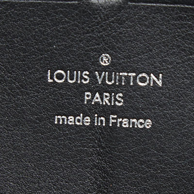 Louis Vuitton Monogram Mahina Zippy Wallet Zip Around Noir Black