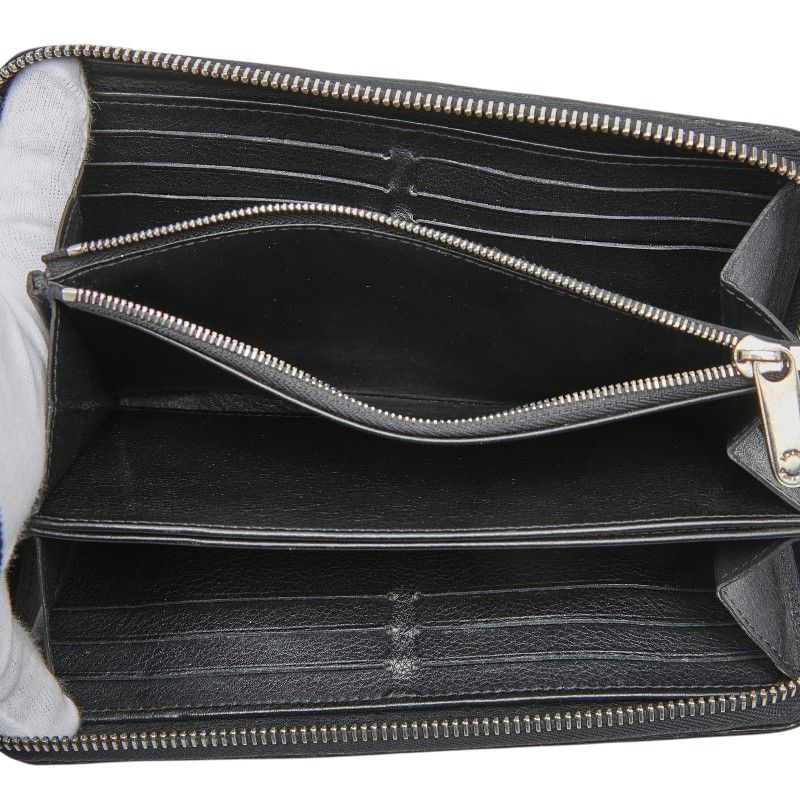 Louis Vuitton Monogram Mahina Zippy Wallet Zip Around Noir Black
