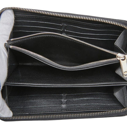 Louis Vuitton Monogram Mahina Zippy Wallet Zip Around Noir Black