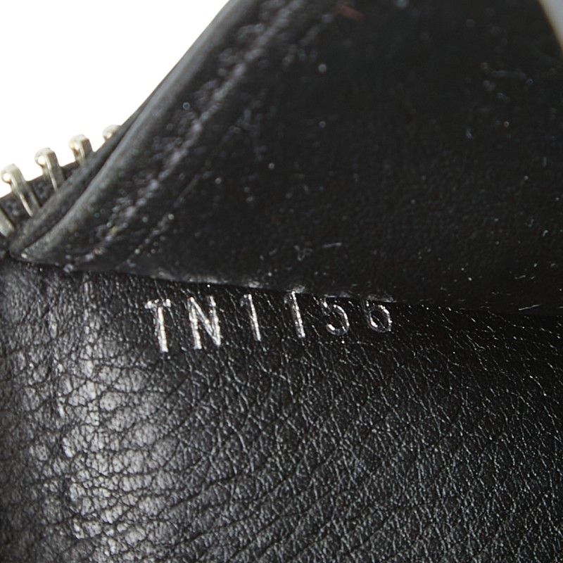 Louis Vuitton Monogram Mahina Zippy Wallet Zip Around Noir Black