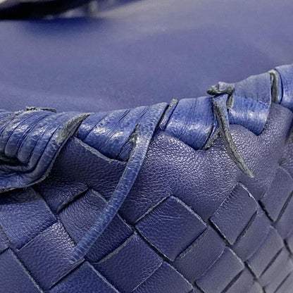 Bottega Veneta Tote Intrecciato Blue Leather